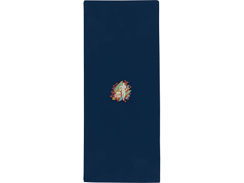 Lucas спортивное полотенце из переработанного полиэстера 30х80 см - Синий нэйви - рис 6.
