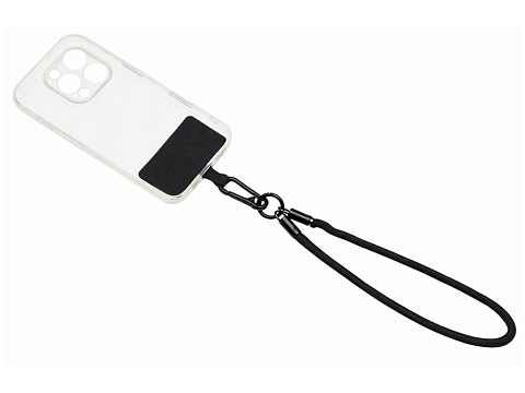 Ремешок на руку для телефона Бэнди, черный - рис 3.