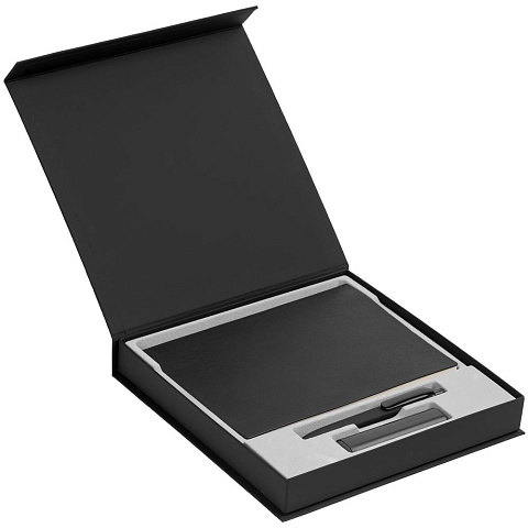 Коробка Memoria под ежедневник, аккумулятор и ручку, черная - рис 4.