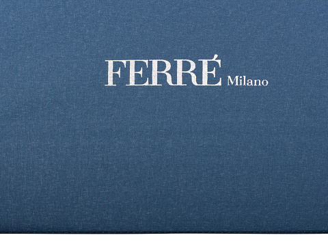 Зонт складной автоматический Ferre Milano, синий - рис 7.