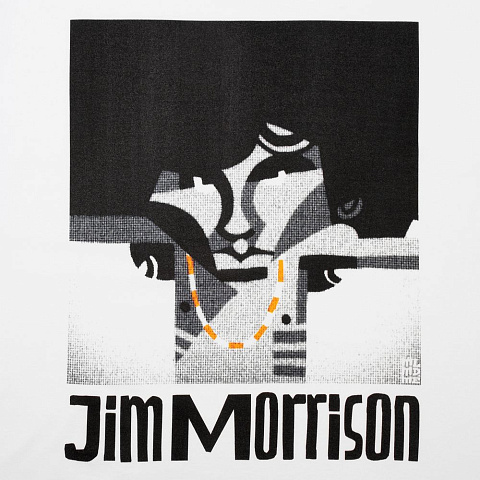 Футболка «Меламед. Jim Morrison», белая - рис 5.