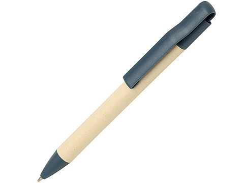 Шариковая ручка Liliana с кнопочным механизмом ( синие чернила), синий