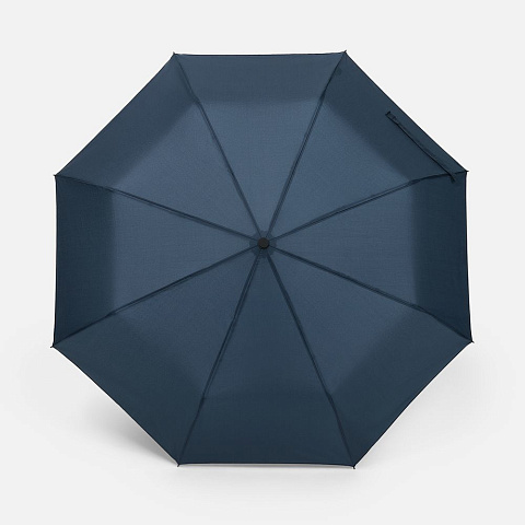Зонт складной Smooth Move с плавным закрытием, темно-синий - рис 3.