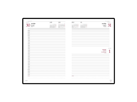 Ежедневник А5 датированный Sidney Nebraska 2026, коричневый (золотой обрез) - рис 5.