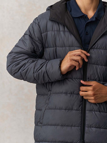 Куртка-парка унисекс Reverse, темно-синяя - рис 18.