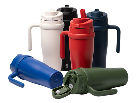 Термокружка KALAM/КАЛАМ с двойными стенками, синий нейви - рис 2.