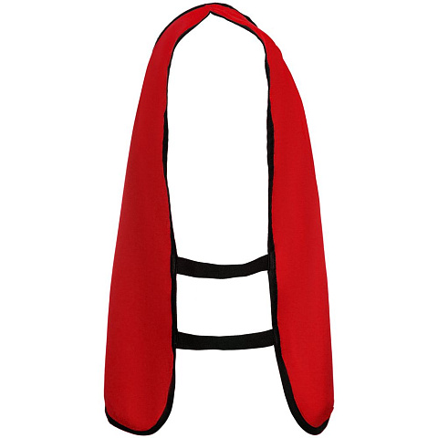 Манишка Outfit, двусторонняя, белая с красным - рис 3.