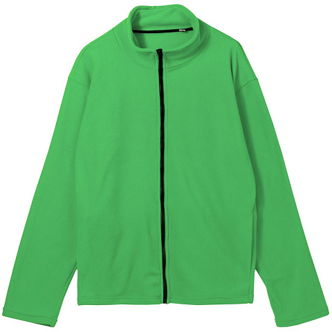 Куртка флисовая унисекс Manakin, зеленое яблоко - рис 2.
