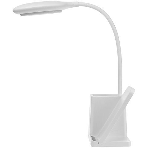 Лампа с органайзером и беспроводной зарядкой writeLight, ver. 2, белая - рис 7.