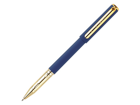 Ручка пластиковая шариковая Parliament, 0,7 мм, синие чернила, темно-синий/золотистый