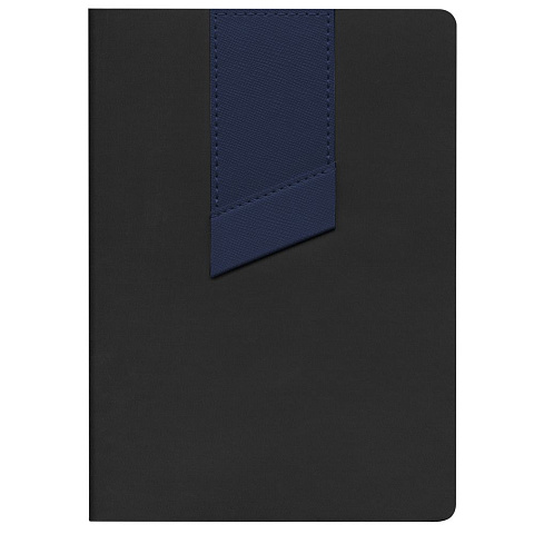 Ежедневник Bookmark, недатированный, черный с синим - рис 3.