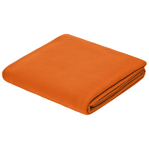 Флисовый плед Warm&Peace XL, оранжевый - рис 2.