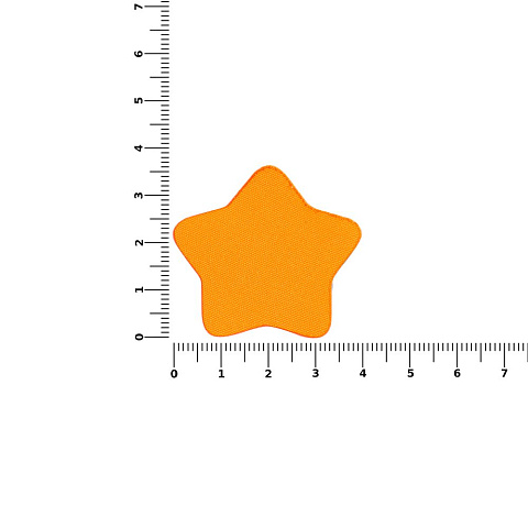 Наклейка тканевая Lunga Bial, M, оранжевый неон - рис 3.