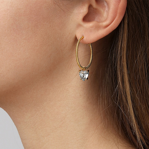 Серьги ELANA SG CRYSTAL Dyrberg Kern 480032 - рис 3.