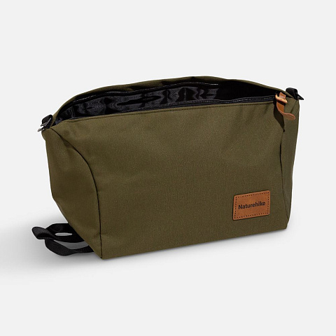 Косметичка дорожная XS01, зеленая - рис 4.