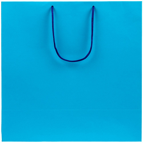 Пакет бумажный Porta L, голубой - рис 3.