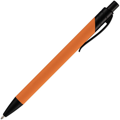 Ручка шариковая Undertone Black Soft Touch, оранжевая - рис 4.