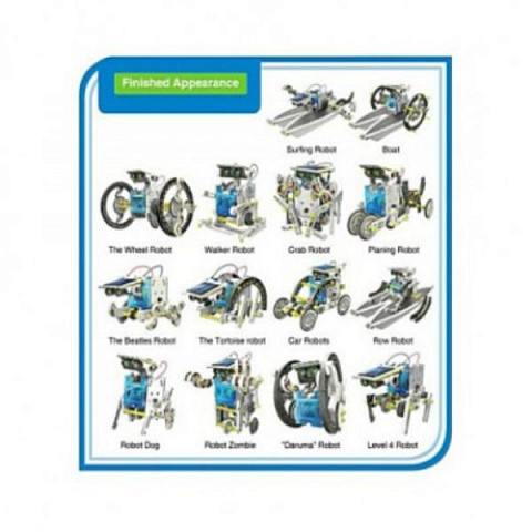 Конструктор на солнечной батарее Solar Robot (14 в 1) - рис 4.