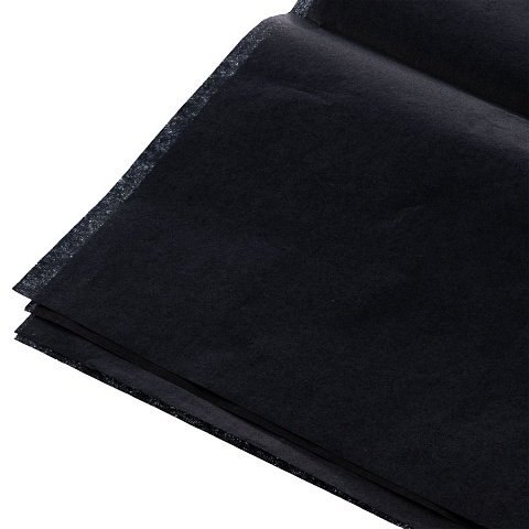 Декоративная упаковочная бумага Tissue, черная - рис 4.