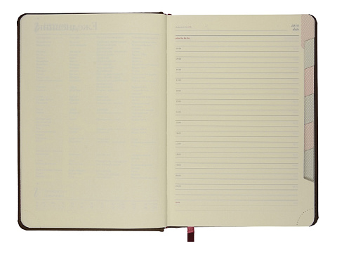 Ежедневник недатированный А5 Velvet Index (коричневый) (Р) - рис 8.