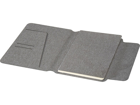 Портфолио A5 Andean из переработанного ПЭ, серый - рис 4.