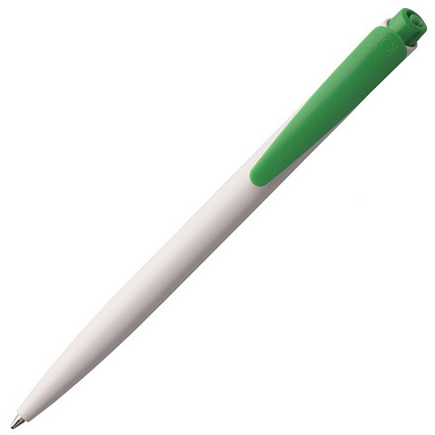 Ручка шариковая Senator Dart Polished, бело-зеленая - рис 4.
