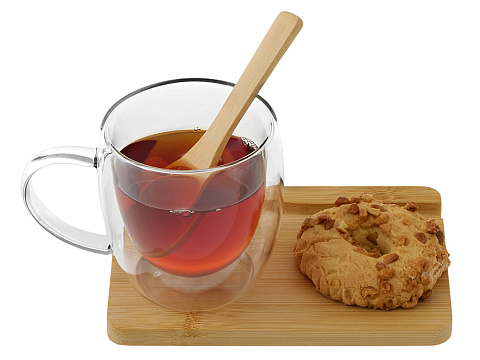 Кружка с двойными стенками на подставке с ложкой Teatrio - рис 9.