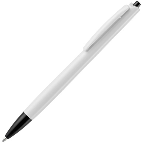 Ручка шариковая Tick, белая с черным - рис 2.