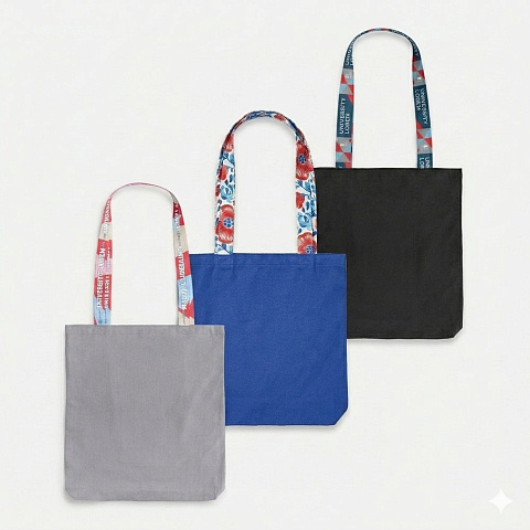 Шопер-конструктор Bolsa с узкими ручками с полноцветной печатью - рис 2.