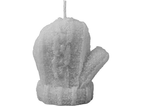 Свеча Рукавичка, серый - рис 3.