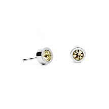 Пусеты Champagne 6х3 Fiore Luna SWE126 CH S