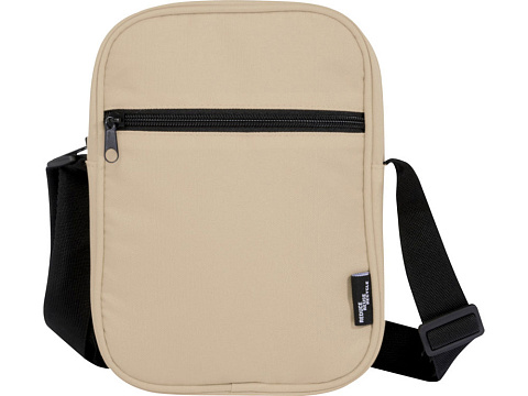 Байрон сумка через плечо из переработанных материалов по стандарту GRS объемом 2 л - Бежевый - рис 2.