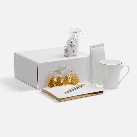 Набор «Планы на счастье», белый с золотистым - рис 2.