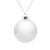Елочный шар Finery Gloss, 8 см, глянцевый белый - миниатюра