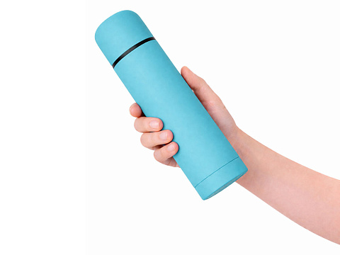Термос Ямал Soft Touch, 500мл, голубой - рис 7.