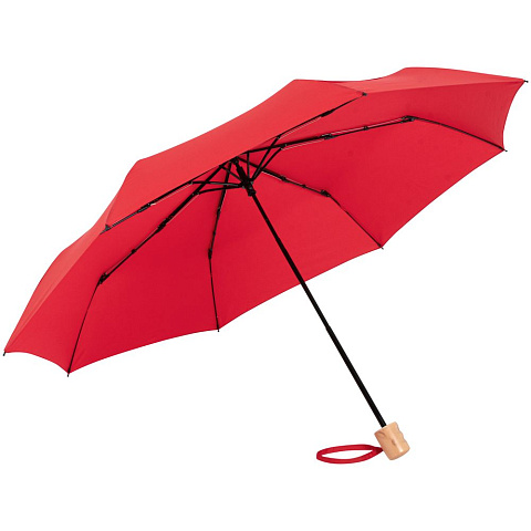 Зонт складной OkoBrella, красный - рис 3.