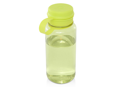 Спортивная бутылка Ryder из переработанного ПЭТ-пластика объемом 900 мл с многофункциональной крышкой, сертифицированная RCS - Лайм