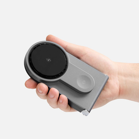 Складная станция беспроводной зарядки transForm, серый металлик - рис 6.