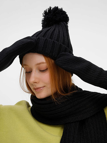 Варежки HappyGo, черные - рис 4.