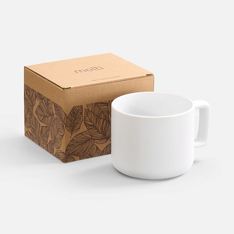 Чашка Jumbo в коробке матовая, белая - рис 2.