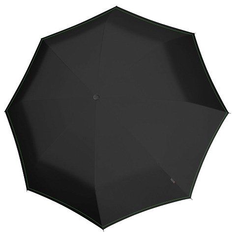 Складной зонт U.090, черный с неоново-зеленым - рис 3.