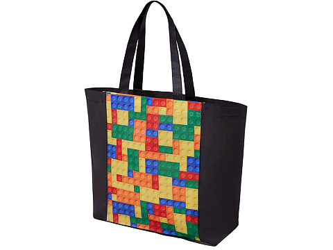 Сумка для шопинга с донной складкой и ручкой из нетканого PET материала - рис 4.