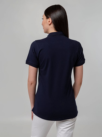 Рубашка поло женская Virma Stretch Lady, темно-синяя - рис 7.