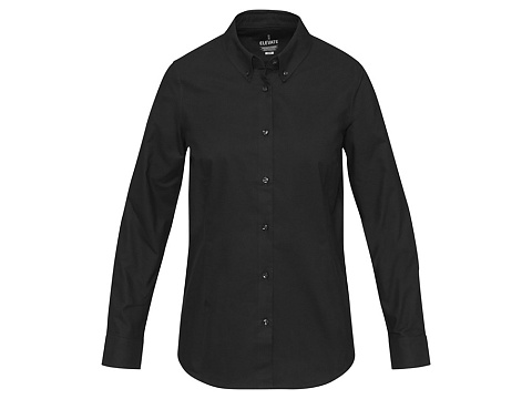Sphene женская рубашка оксфорд - сплошной черный - рис 2.