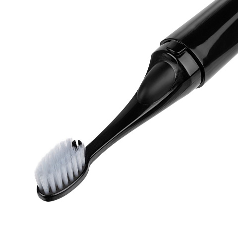 Зубная щетка с пастой Push & Brush, черная - рис 5.