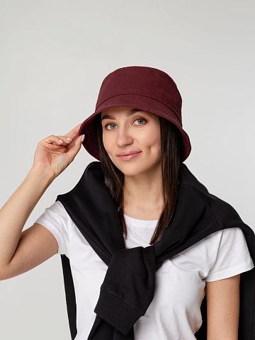 Панама Sombra, бордовая - рис 7.