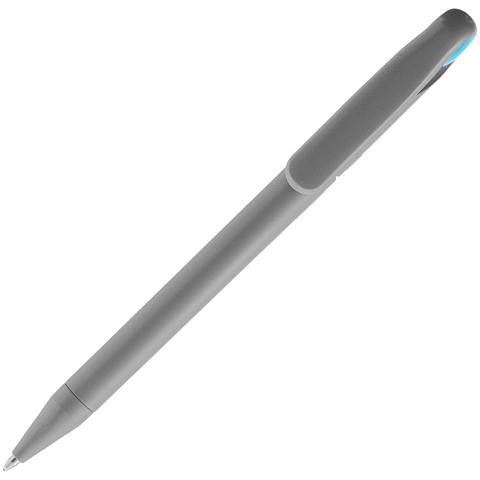 Ручка шариковая Prodir DS1 TMM Dot, серая с голубым - рис 5.