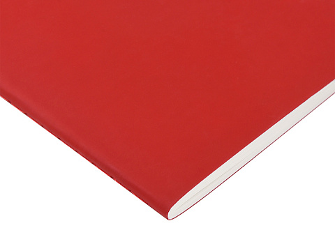 Тетрадь с каменной бумагой А5 Carrara 40 л., линейка, бордовый - рис 3.