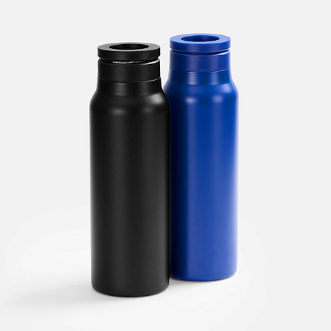 Термобутылка Magnus с магнитным держателем для телефона, черная - рис 9.