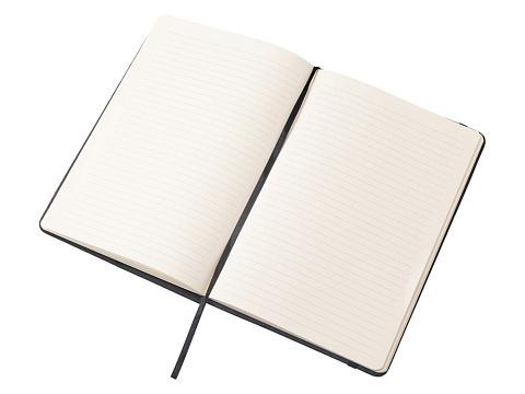 Набор блокнот А5 с магнитным держателем для ручки и подставкой для телефона и металлической шариковой ручкой NotaBene, черный - рис 7.